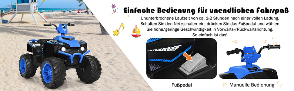 mit Musik & Hupe