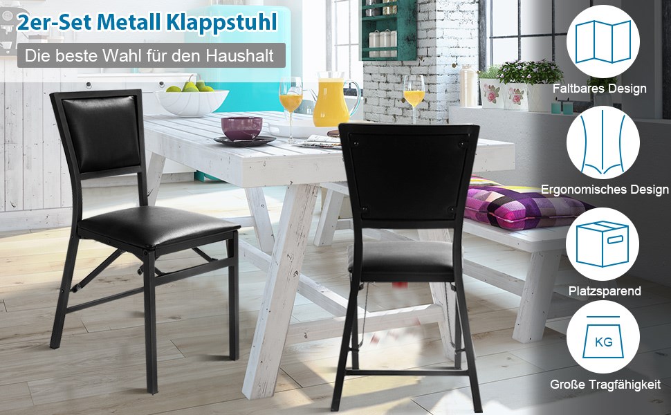 klappbare thekenstühle