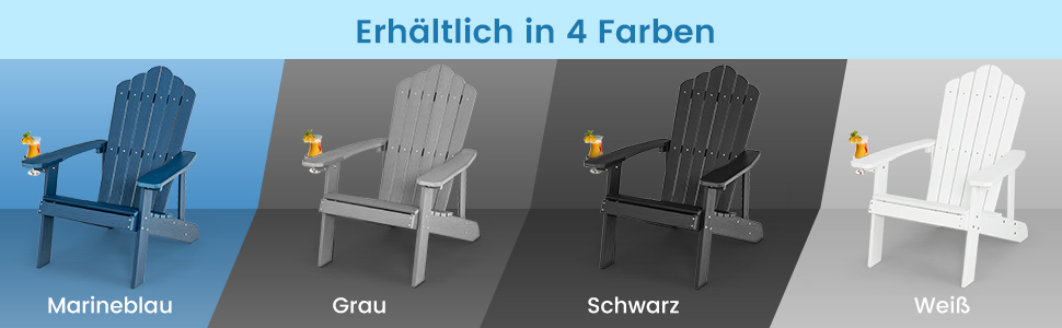 klassischer Adirondack-Stuhl