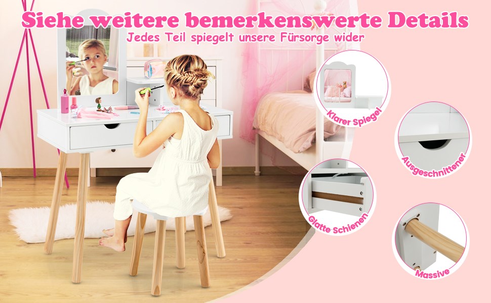 2 in 1 schminktisch set