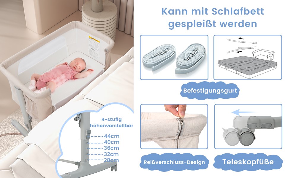 Beistellbett & Stubenwagen