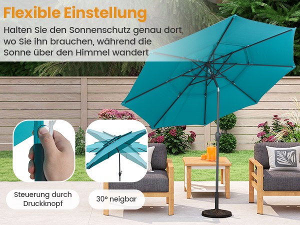 sonnenresistenter strandschirm