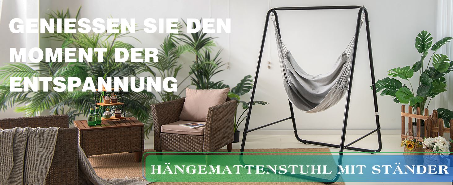 robuster Schaukelstuhl mit Ständer