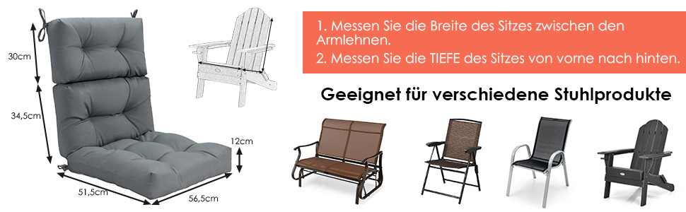 sonnenresistente liegestuhlkissen