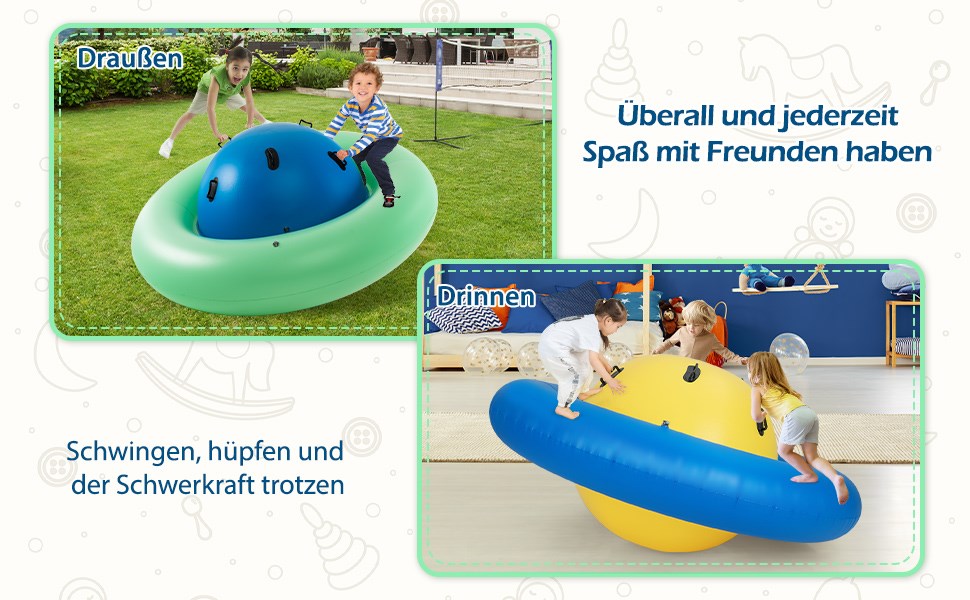 kinderwippe in raumschiffform