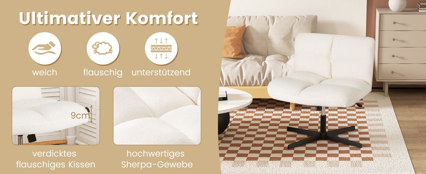 montagefreier computerstuhl