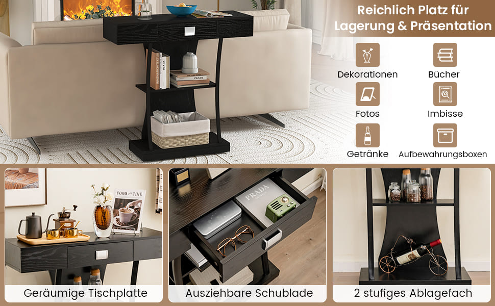 kleiner Tisch in T-Form