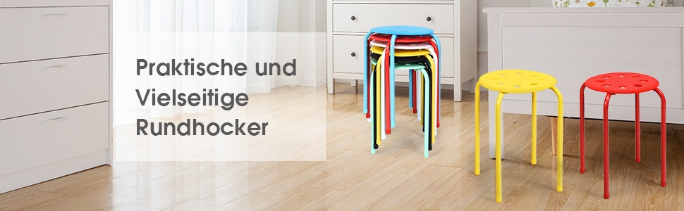 stapelbare Hocker-Set
