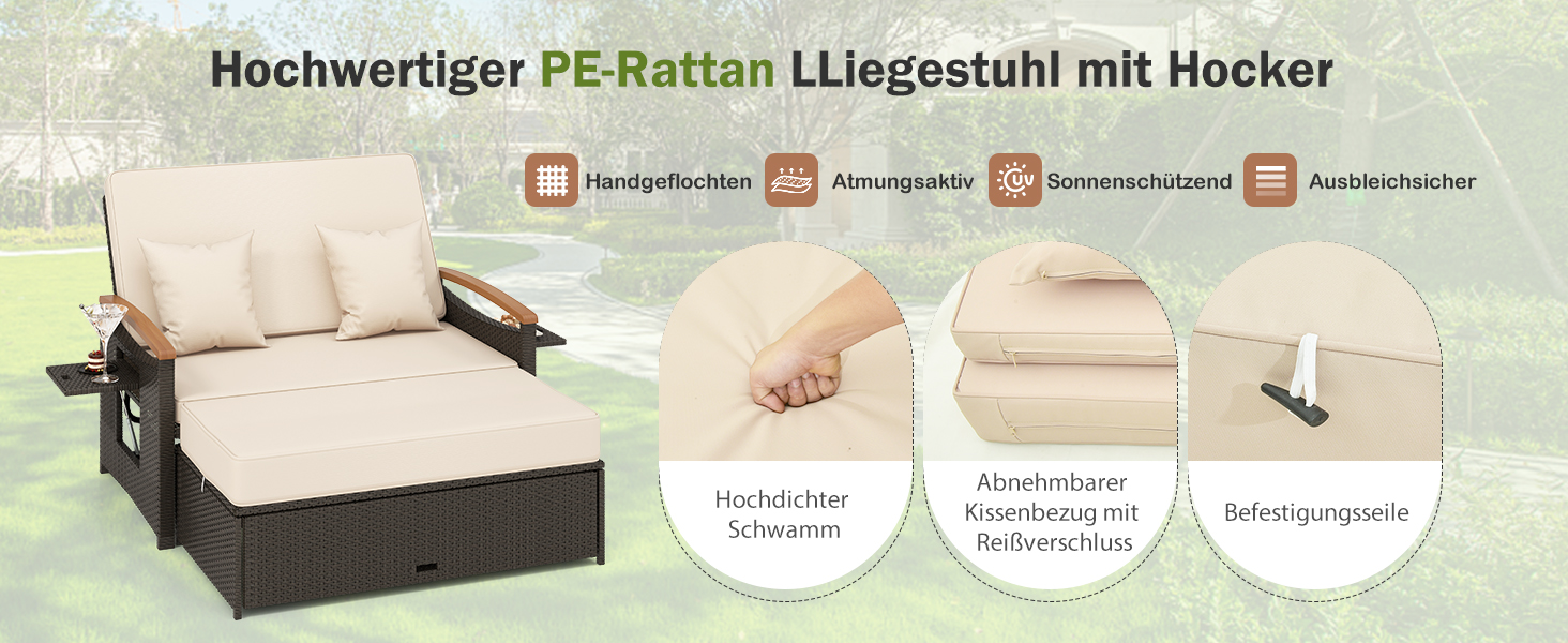 outdoor lounge zum entspannen