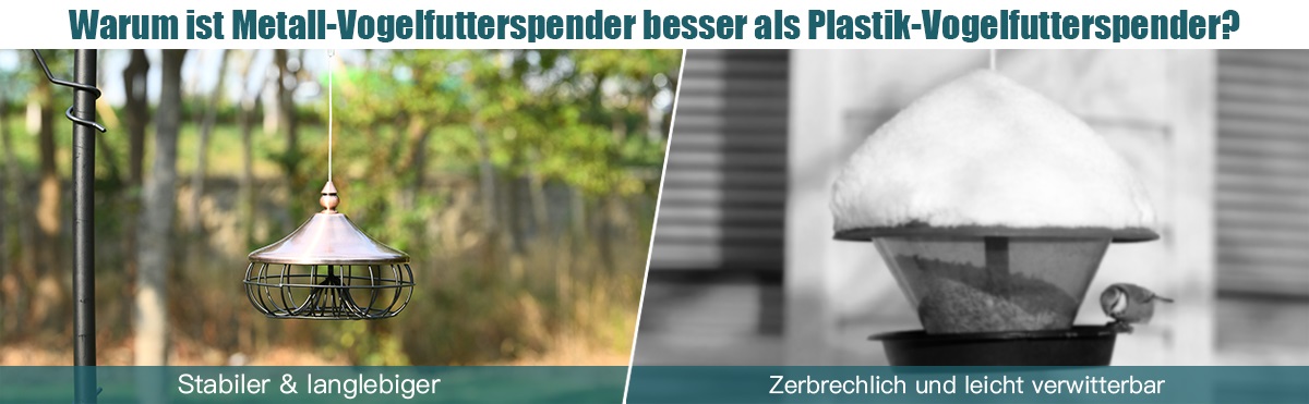 eisernes hängefutterhäuschen