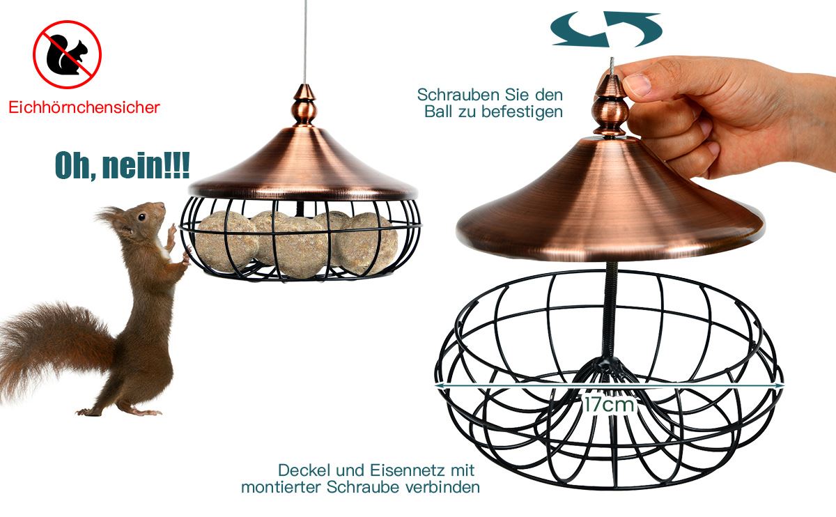 freiluft hängefutterkäfig