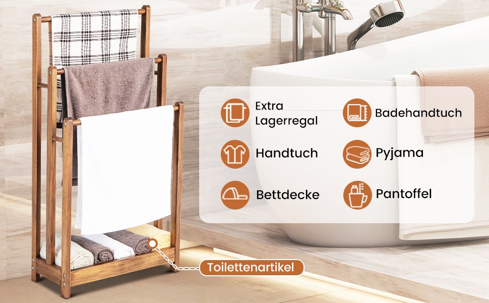 freistehender handtuchständer