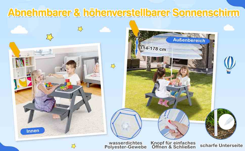 Sicherer Aktivitätstisch