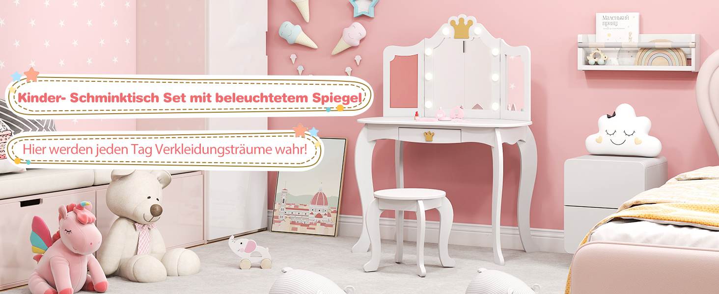 Praktischer Kinderschminktisch
