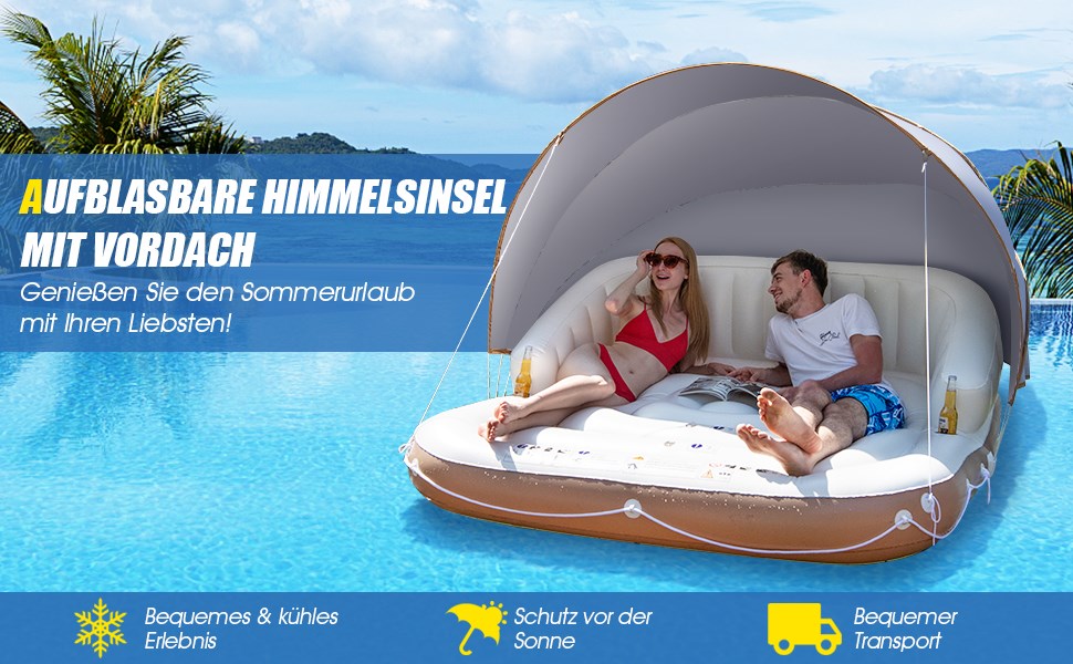 Überdachte Insel