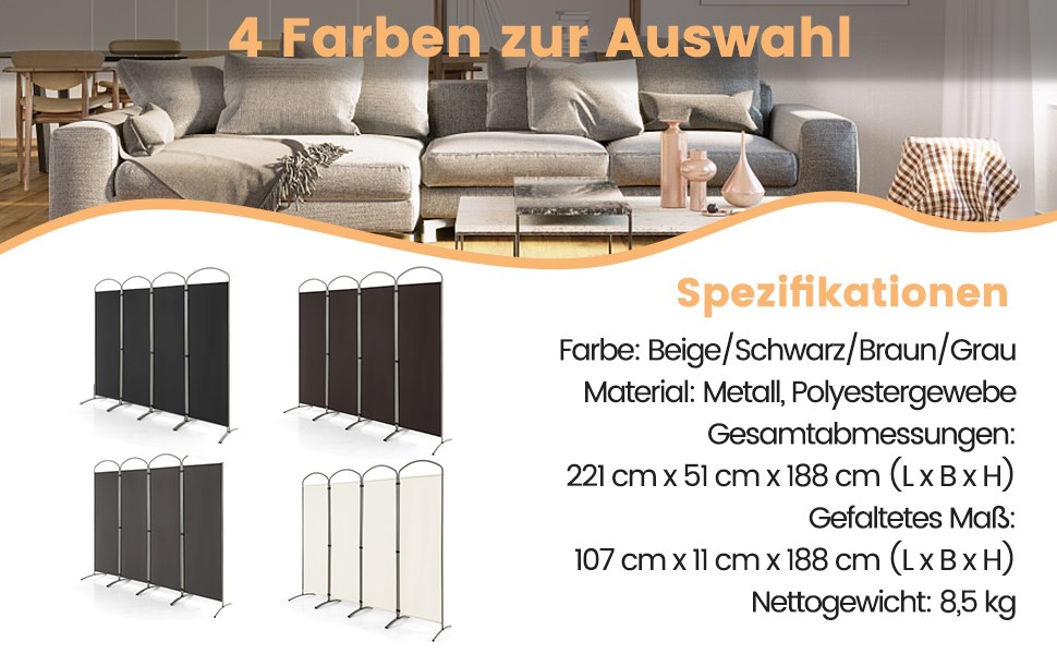 tragbarer raumteiler