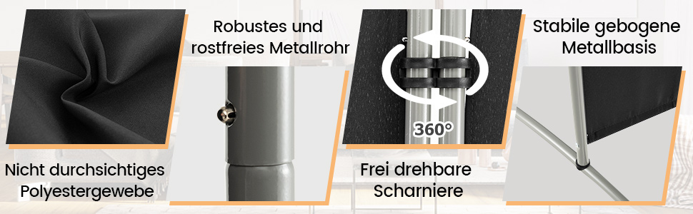 trennwand mit 4 paneelen