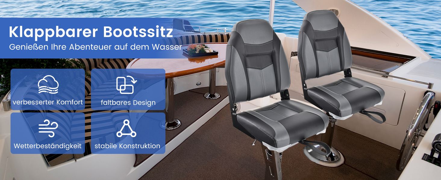 klappbarer Bootssitz