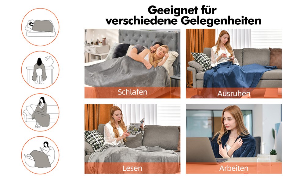 Maschinenwaschbare Heizdecke