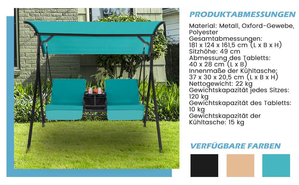 Gemütlicher Porchschaukel