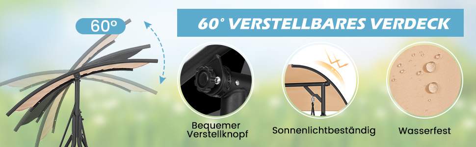Gemütlicher Porchschaukel