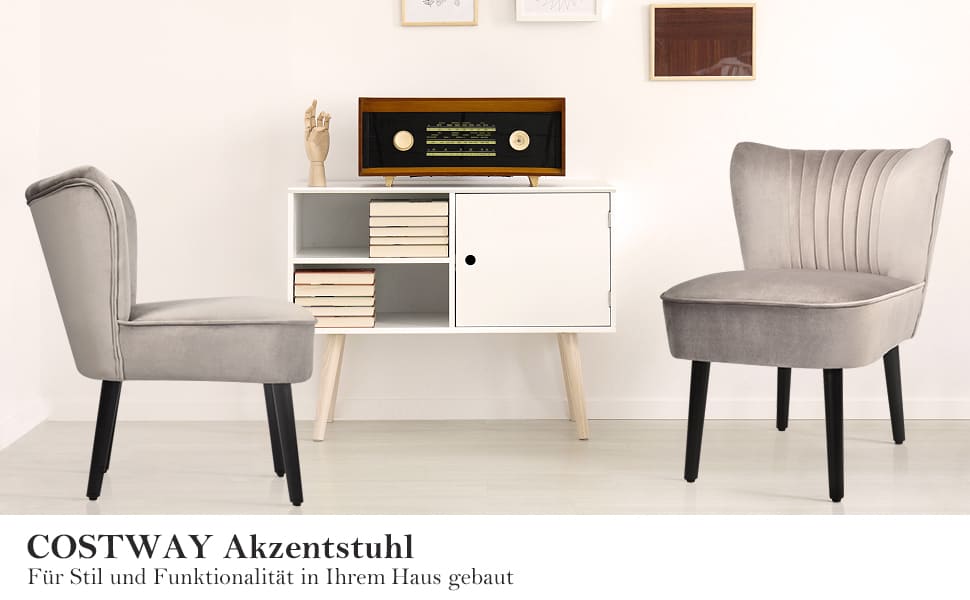 2 gepolsterte stühle
