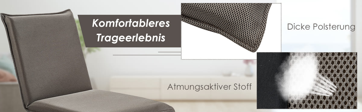 klappbarer meditationsbodenstuhl