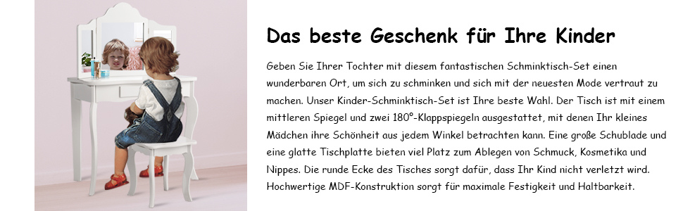 Schminktisch-Set für Kinder