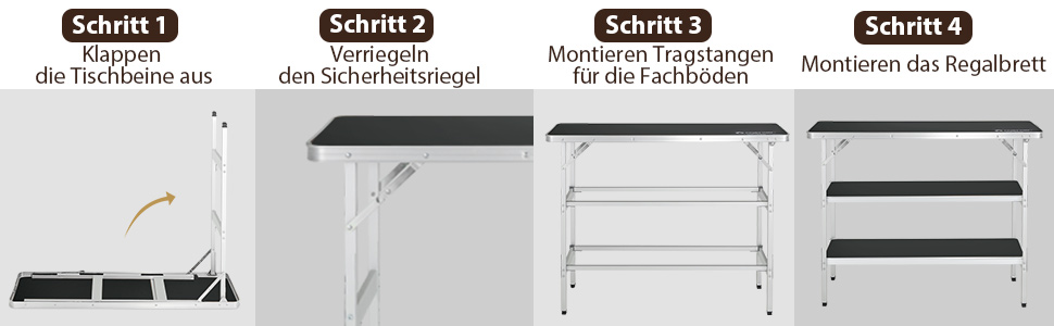 multifunktionaler Picknicktisch
