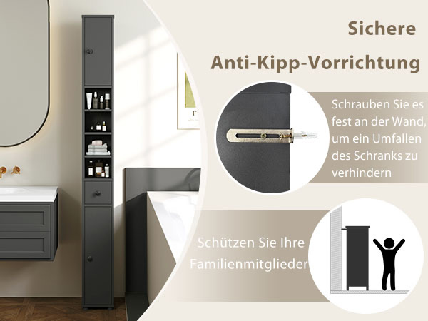 Aufgeräumtes Badezimmerregal