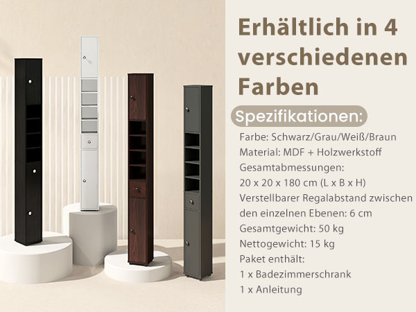 Aufgeräumtes Badezimmerregal