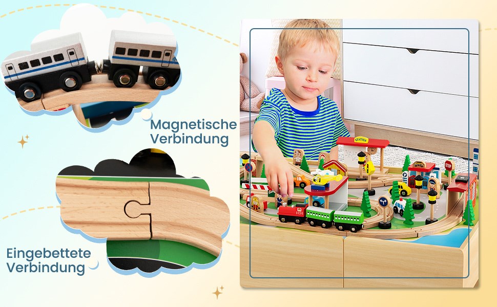 aktivitätstisch 80 teilig aus
