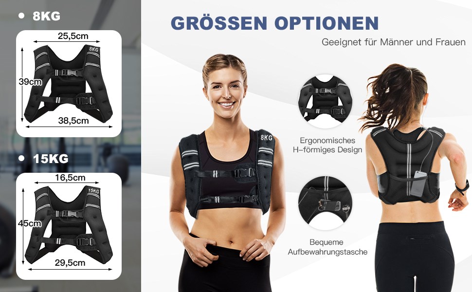 gewichtsweste für männer