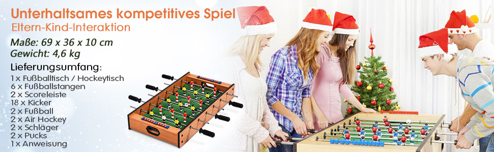 2-in-1-Kombinationsminispieltisch
