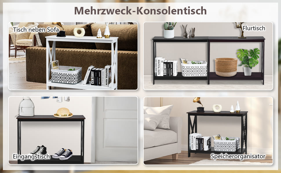 rustikaler konsolentisch