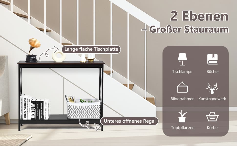 konsolentisch mit 2 etagen