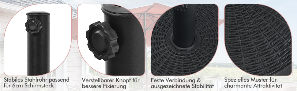 Schirmständer für den Außenbereich