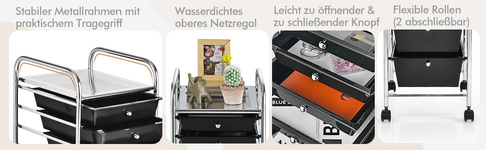 Rollcontainer Schubladen