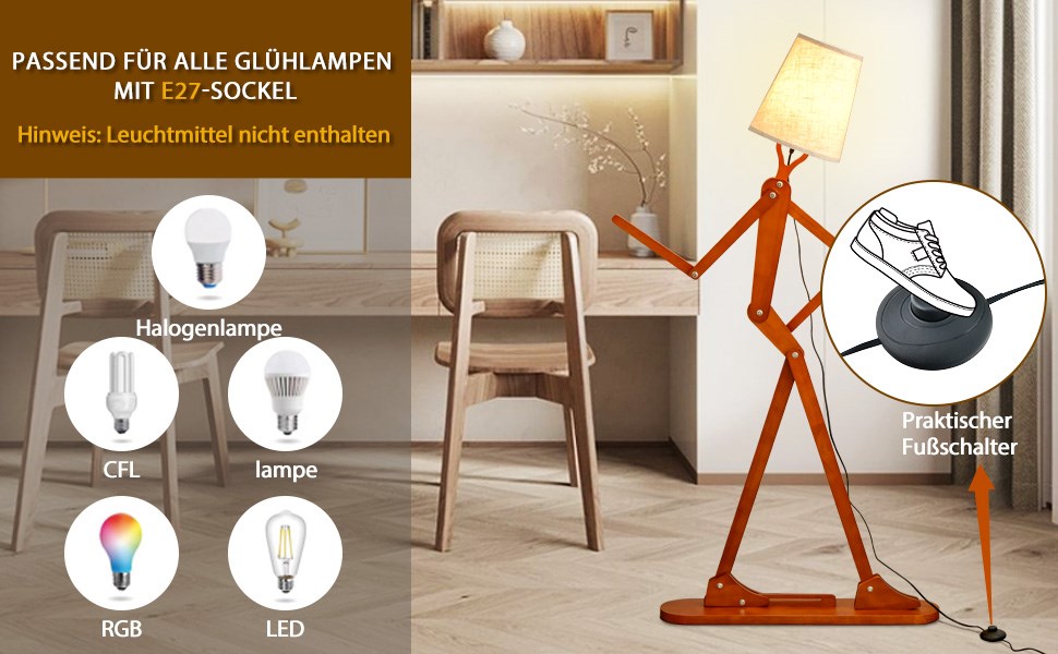 Einzigartige Stehlampe