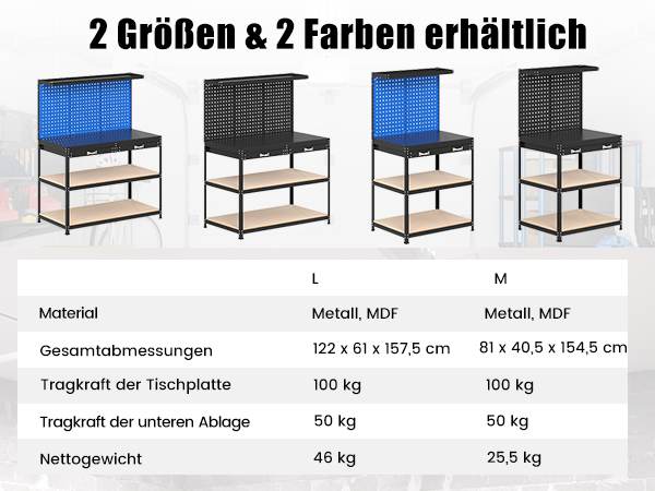 Vielseitige Werkstationstisch