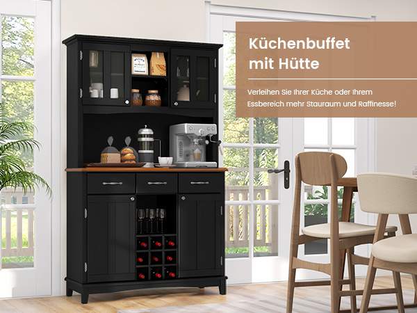 Küchenbuffet mit Glasfront​