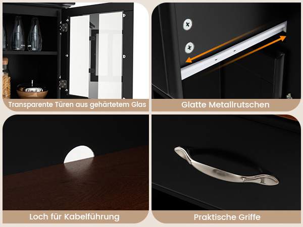 Küchenbuffet mit Glasfront​