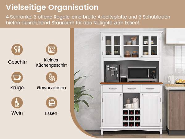 Küchenbuffet mit Glasfront​