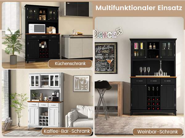 Küchenbuffet mit Glasfront​