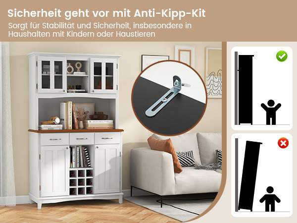 Küchenbuffet mit Glasfront​