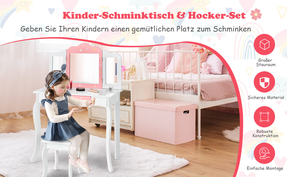 kinderschminktischset