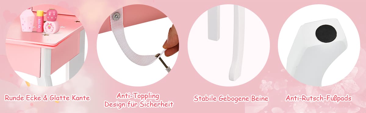 schminktisch Set mit hocker