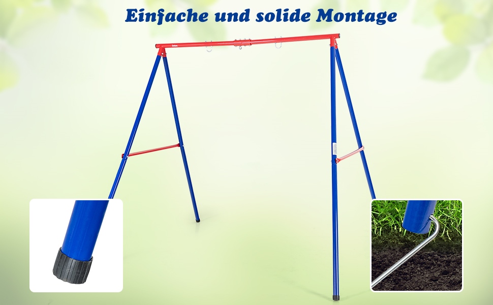 robustes metall schaukelgestell