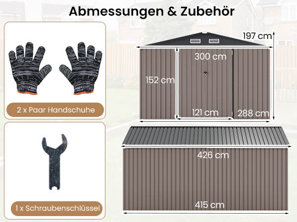 Robuster Geräteschuppen