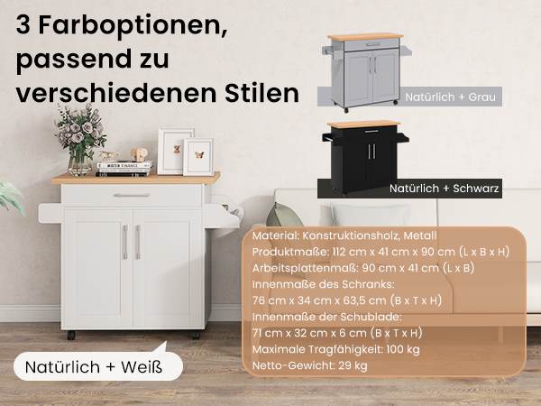 Robustes Küchenbuffet